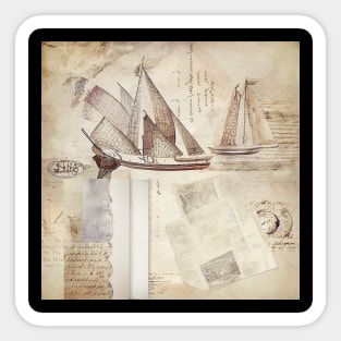 Crafty Pirate Vintage Sticker